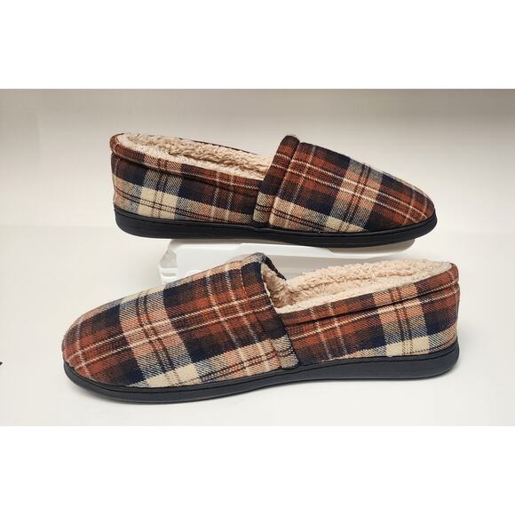 Royal Class MEN'S MEMORY FOAM SLIPPERS GREEN BLACK Size 13 - Picture 4 of 8